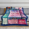 thumbnail image 2 of Teacher Gifts for Women, Teacher Appreciation Gifts, Gift for Teachers Blankets for Women, Best Teacher Gifts, Teacher Back to School Teachers'' Day Throw Blankets 50"x60", 2 of 6