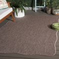 thumbnail image 2 of Safavieh Courtyard Finnian Solid Indoor/Outdoor Area Rug, Natural/Black, 5'3" x 7'7" Scalloped, 2 of 16