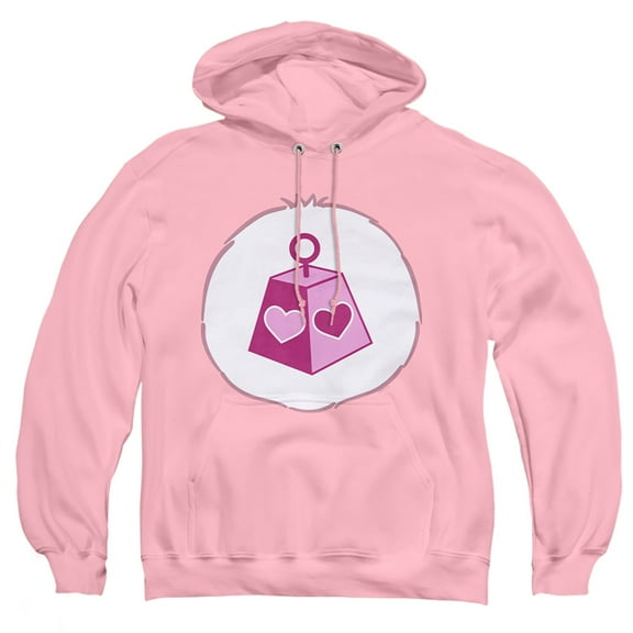Care Bears Cousins Lotsa Heart Elephant Belly Adult Pull-Over Hoodie, Pink, 2X-Large