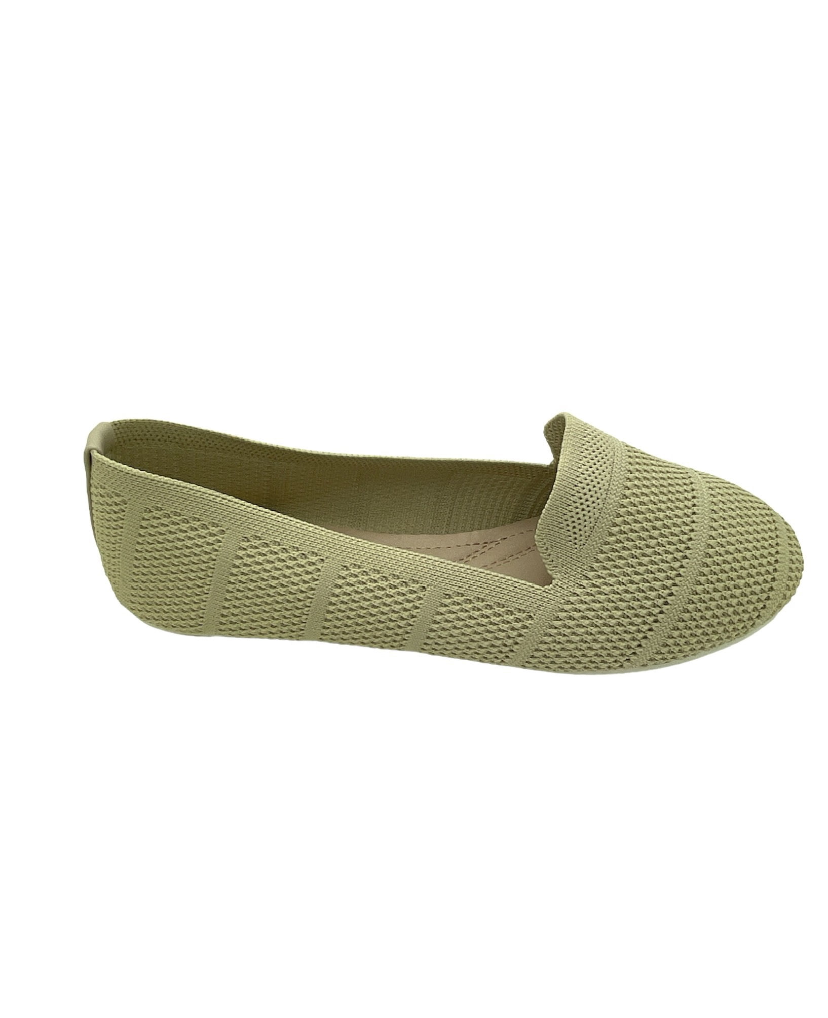 Victoria K Solid Knitted Textured Everyday Ladies Flats,