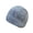 4# Gray, variant on Women Faux Mink Fur Knit Beanie Soft Fluffy Cuffed Winter Skull Cap Textured Warm Hat with Metal Decor Tag for Daily Travel Shopping Khaki One Size
