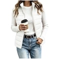 thumbnail image 6 of Annhoo Womens Lightweight Puffer Vest Zip up Sleeveless Quilted Vest Outerwear with Pocket for Layering Waistcoat, 6 of 7