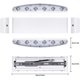 thumbnail image 3 of Aplique de pared moderno IP65, resistente al agua, 12 W, LED de aluminio, para interior, para sala de estar, dormitorio, pasillo, escalera, camino (12 W), 3 of 5