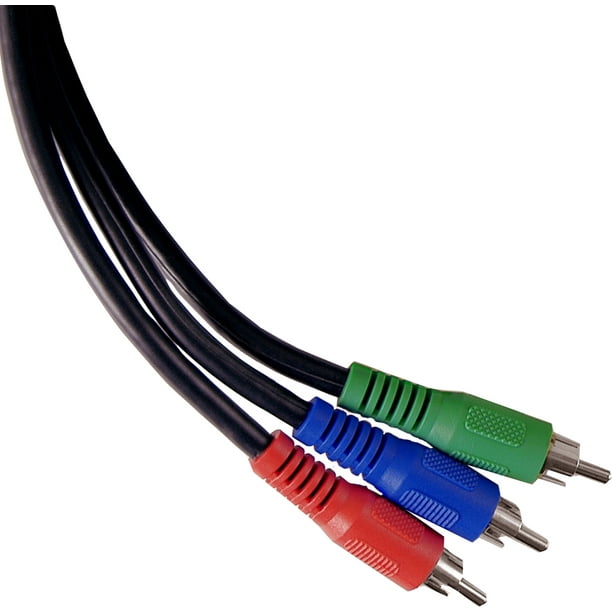 GE 6ft. Component Video Cable, RCAType Jacks, Black