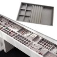 thumbnail image 4 of Jewelry Tray Jewellery Drawer Organiser for Bangle Earring Large Capacity Gray 3 Gray 3 in 1, 4 of 9