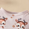 thumbnail image 6 of GYRATEDREAM Newborn Baby Girl Christmas Outfits Infant Long Sleeve Deer Romper Dress Xmas Elk Reindeer Skirt Headband Set 3Pcs Toddler Fall Winter Clothes Red for 0-18M, 6 of 8