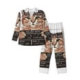 thumbnail image 1 of Fotbe Cat Holding Mugshot Sign Pijama de Hombre con Estampado de Manga Larga, Conjunto de 2 Piezas, Ropa de Dormir Suave y Cómoda con Bolsillos-X-Large, 1 of 7