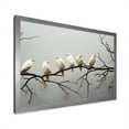 thumbnail image 3 of Designart "Modern Gathering Of Avians On Limb" Animals Bird Picture Framed Wall Decor, 3 of 5
