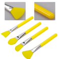 thumbnail image 4 of Professional Soft Silicone Face Mask Brush Makeup Brush Set DIY Tool Yellow, 4 of 8