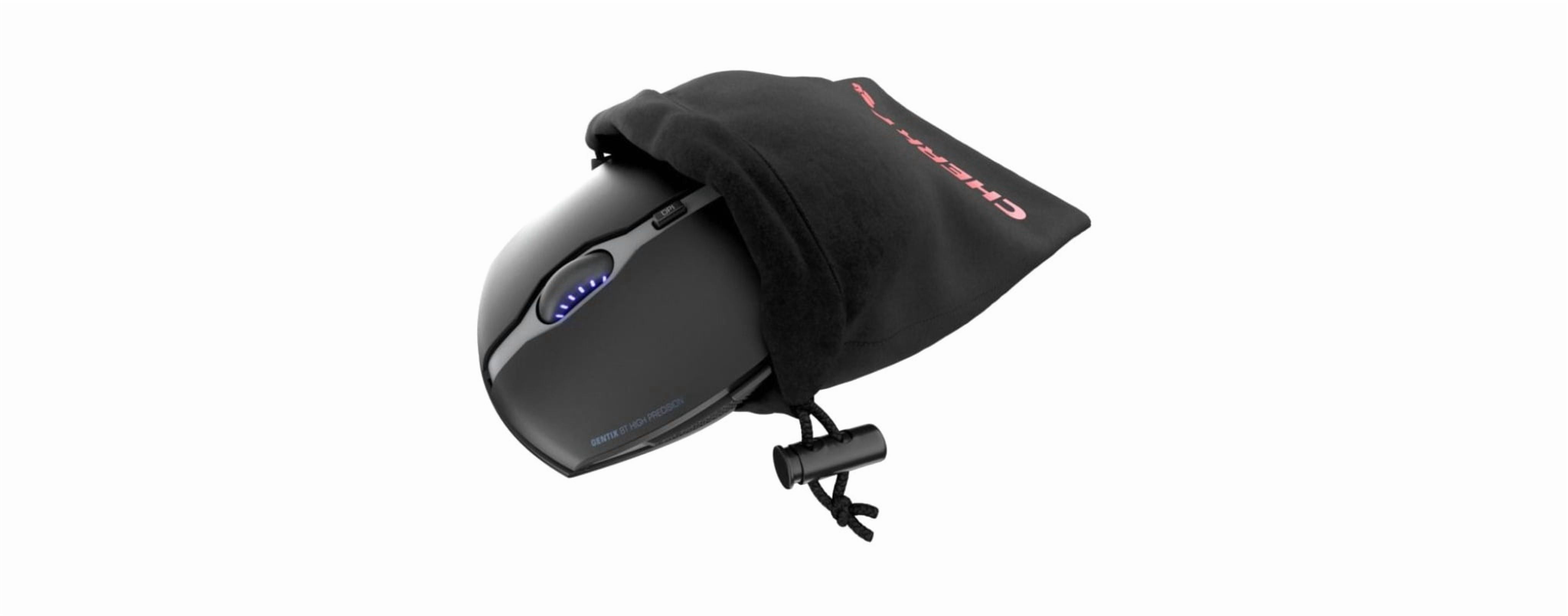 Cherry GENTIX BT Souris Sans Fil Bluetooth, Fonction Multi-Appareils pour jusqu'à 3 Appareils, Résolution Interchangeable (1K/2K DPI), 7 Boutons et Volute, Fonctionnant sur Batterie (Noir)