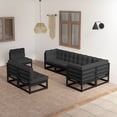 thumbnail image 1 of vidaXL 8 Piece Garden Lounge Set with Cushions Solid Wood Pine, 1 of 5