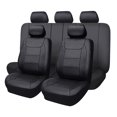thumbnail image 1 of Juego completo de fundas para asientos de coche Flying Banner a prueba de agua, color negro, 1 of 9