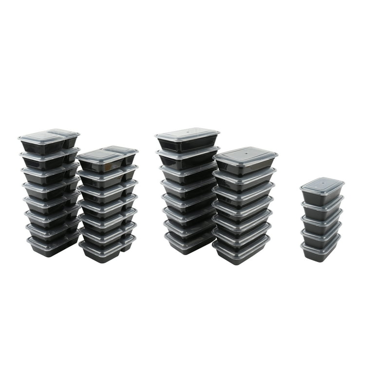 Mainstays Meal prep 35 pk food storage containers BPA Free Divided