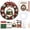 #3, variant on Novryn 3D Fabric Poke Wreath Art Kit, 12 Inch Handmade Fabric Wreath Art Kit With Ornaments Instruction Guide And Poke Tool, DIY Christmas Vintage Holiday Decoration for Beginner