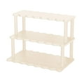 thumbnail image 2 of FashionCha Desktop Rack Display Bamboo Elegant Makeup Organizer for Dining Room Counter White, 2 of 9