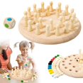 thumbnail image 2 of Montessori Toy From 4 Years Memory Chess Learning Toy Board Game Made Of Wood Memory Game Improves Memory And Colour Perception Birthday For Children, 2 of 9