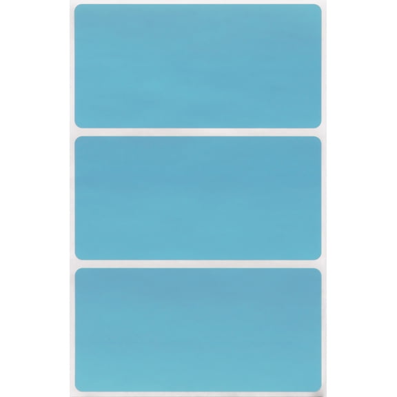 Royal Green Color Coding Labels for Organizing and Moving 4" x 2" Stickers to Write in Light Blue, 45 Pack