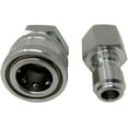 thumbnail image 3 of ESSENTIAL WASHER Pressure Washer Fittings Stainless Steel Quick Connect Coupler Socket/Plug Adapter Set (QC Socket/Plug Set - 3/8 Inch (M-NPT/F-NPT)), 3 of 9