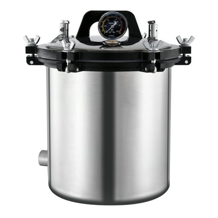 18L Stainless Steel Steam Autoclave – 110V High-Pressure Sterilizer for Lab Use, Mushroom Cultivation, and Canning