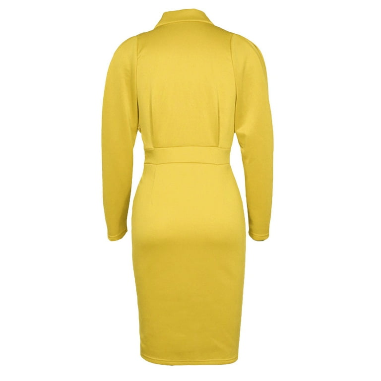 adviicd Dresses For Women 2023 Women's Elegant Ruched Velvet Gown One  Shoulder High Side Split Bodycon Backless Maxi Evening Formal Dress Yellow  M - Walmart.com