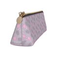 thumbnail image 3 of Goofa Flamingo Pattern Pencil Case Portable Stylish Triangle Pencil Pouch with Zipper Leather Cosmetic Pouch Bag Makeup Cosmetic Pencil Pouch, 3 of 9
