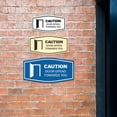 thumbnail image 3 of Signs ByLITA Fancy Caution Door Opens Towards You Sign (Brushed Gold) - Small, 3 of 8