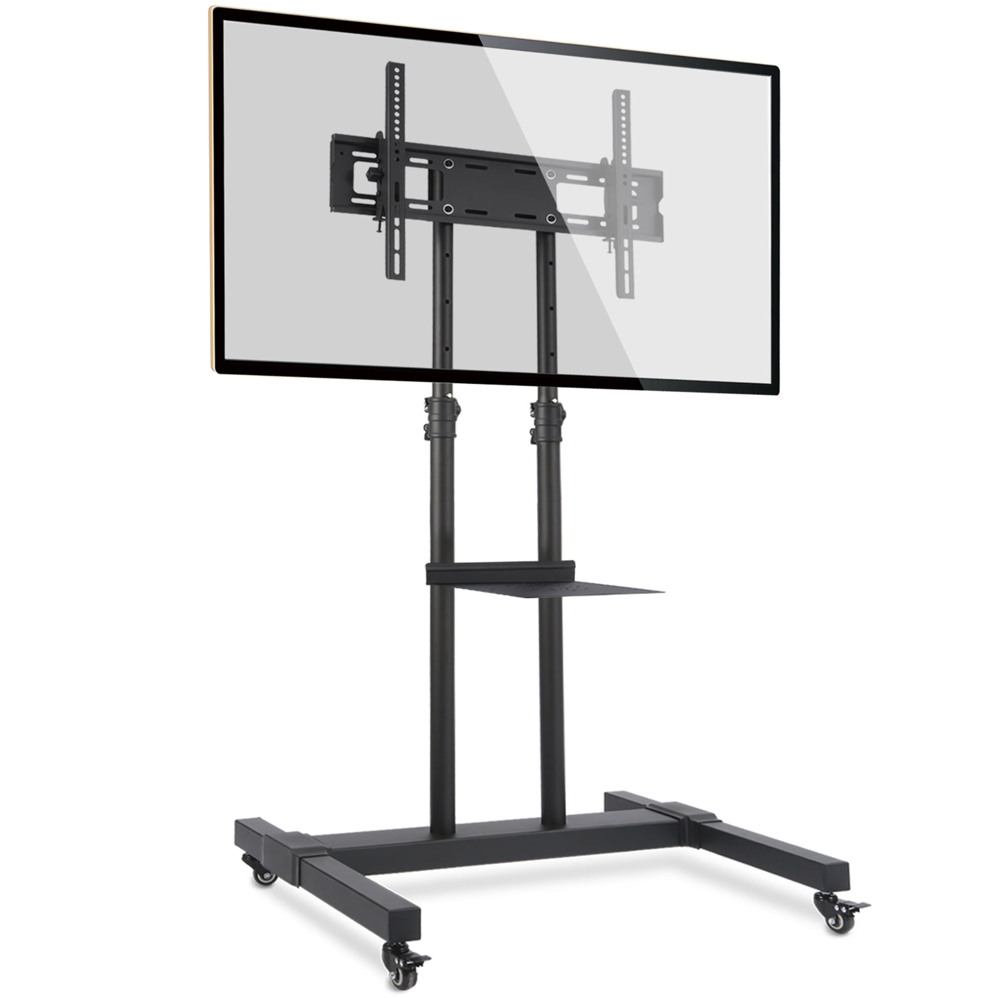 Mobile TV Cart with Wheels for 32 to 75 Inch Flat Screen TVs