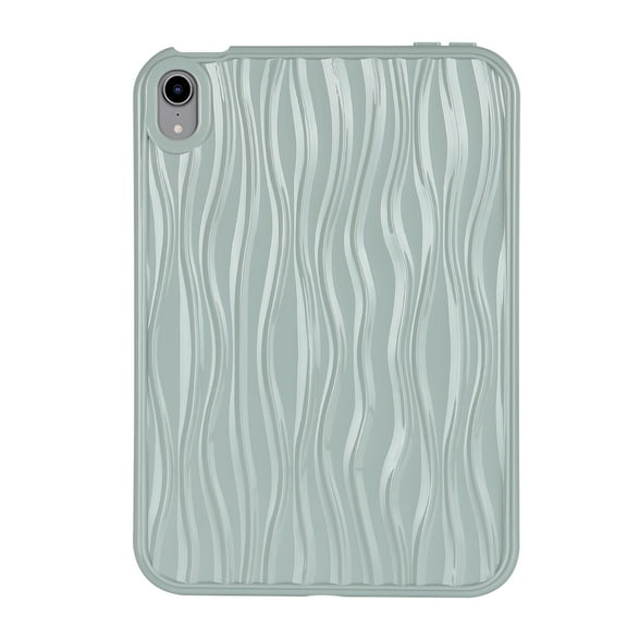 Allytechgroup iPad Mini 7 A17 Pro 2024/iPad Mini 6 2021 8.3 Inch iPad Mini 7th/6th Gen Case, Slim Lightweight Soft TPU Shockproof Protective Back Cover for iPad Mini 8.3" 7th Gen/6th Gen, Grey