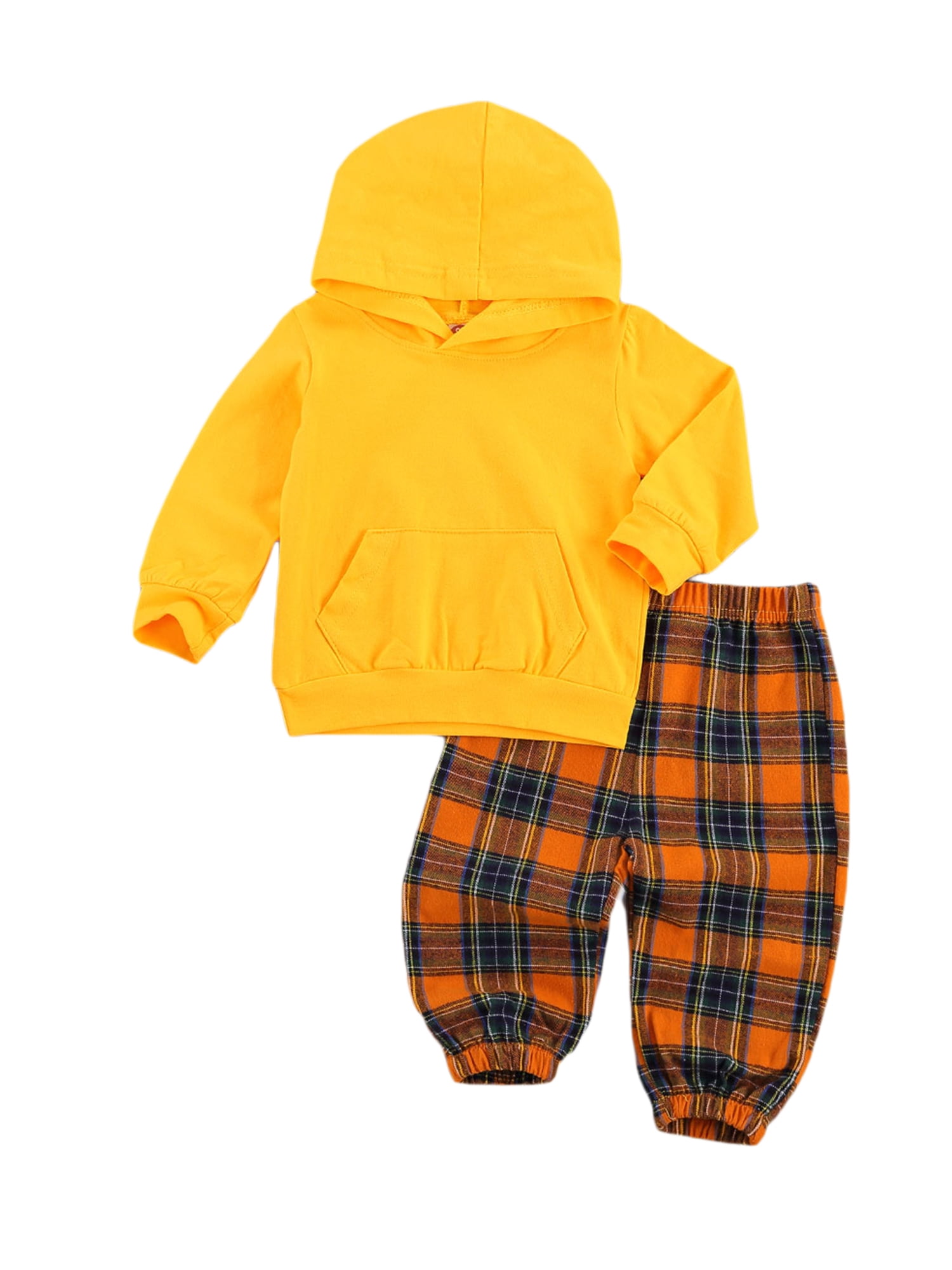 black and yellow checkered trousers