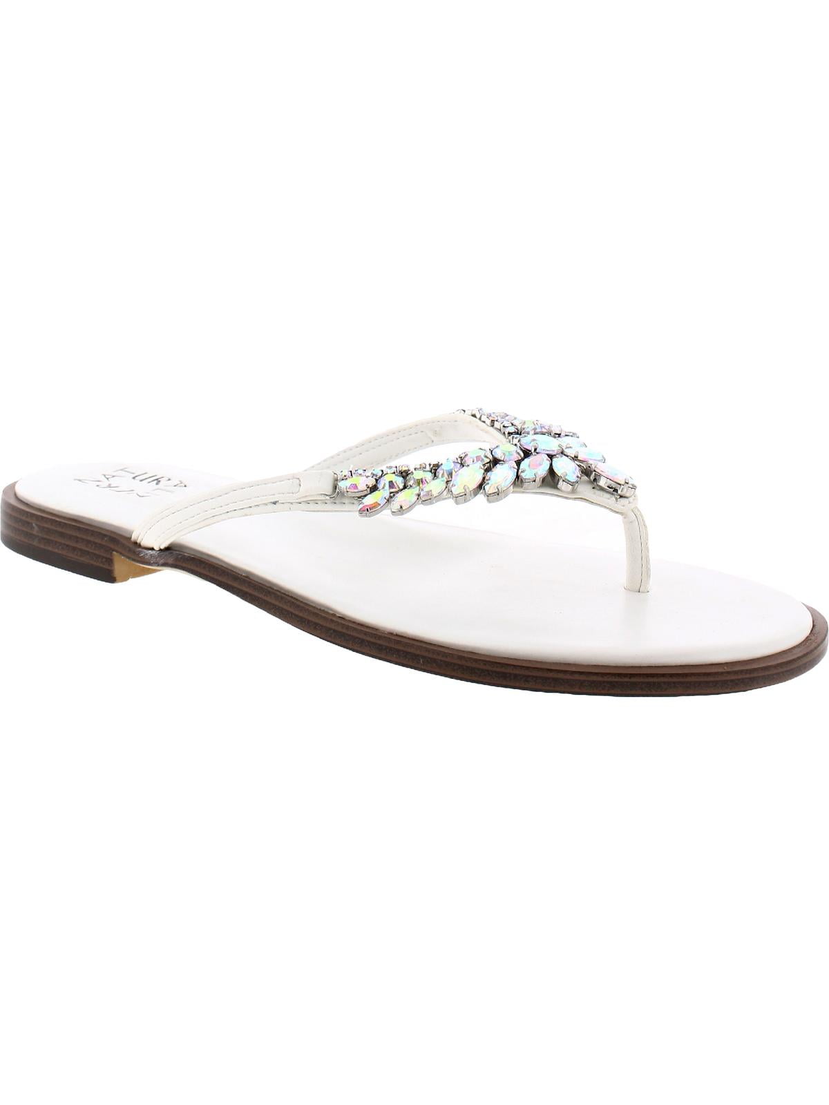 Faux Leather Boho Chocolate Hollow Out Thong Sandals Slide Sandals