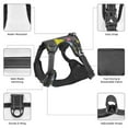 thumbnail image 3 of Vsdgher Geometric Pattern Dog Harness,No Pull Pet Harness with Soft Padded Handle,Adjustable Reflective Vest with 2 Buckles,4 Slide Buckles,S-XL X-Large, 3 of 4