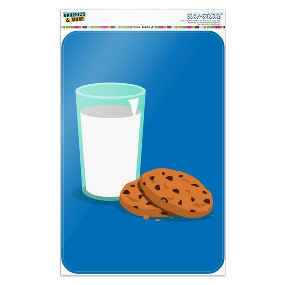 Glass Of Milk and Cookies Home Business Office Sign