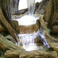 thumbnail image 2 of Alpine Corporation Open Tree Trunk Fountain with Cool White LED Lights, 2 of 3
