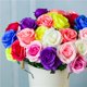 thumbnail image 2 of 10 piezas de flores artificiales de seda para decoración del hogar, bodas, fiestas y festivales (azul), 2 of 5