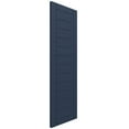 thumbnail image 2 of Ekena Millwork 18"W x 65"H True Fit PVC Horizontal Slat Framed Modern Style Fixed Mount Shutters, Starless Night Blue (Per Pair - Hardware Not Included), 2 of 9