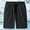 Black, variant on Mens Shorts Clothing Under $10 New Solid Color Casual Fashion Loose Drawstring Exercise Short Pants