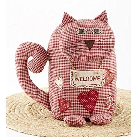Delton Cat Door Stop Red Check Walmart Com