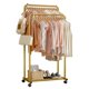 thumbnail image 1 of Perchero Sakugi Clothing con estante de malla de almacenamiento y ruedas, 1 of 3