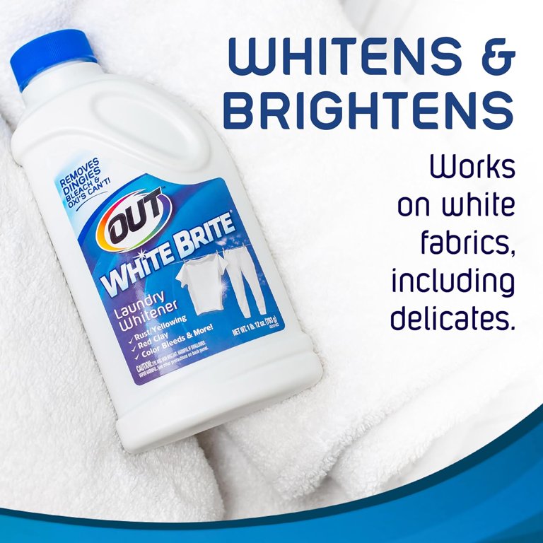  OUT White Brite Laundry Whitener, Removes Red Clay, Perfect for  Cleaning White Baseball Pants, Sheets, Towels, Safer than Bleach, Cleaner,  Brighter, Fresher Laundry, 4 Lb 12 Oz, Pack of 6 