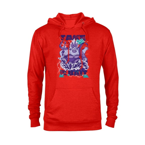 Disney Villains Ursula Take the Bait - Pullover Hoodie for Adults - Customized-Red