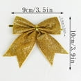 thumbnail image 3 of Noothes Red & Gold Plaid Christmas Tree Bow Topper with Needle Accents Reusable Large Bow for Wreaths and Garland, 3 of 4