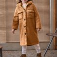 thumbnail image 4 of Girls Fleece Jacket Fall Winter Full Zip Fuzzy Coat Outwear with Pockets Kids Fleece Jacket, 4 of 8