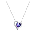 thumbnail image 2 of Elli by Julie & Grace Women 18" Crystal Heart Pendant Necklace 925 Silver, 2 of 5