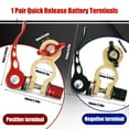thumbnail image 3 of Xingzhi 2pieces Easy To Distinguish And Install Battery Terminal Connectors For 12V Shown as Pictures 1Set, 3 of 6