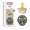 thumbnail image 1 of BIBS Chupones Colour Pack de 2, Tetina redonda de látex natural, Talle 2, Color Vanilla/Pine, 6 a 18, 1 of 7