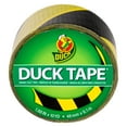 Printed Duck Tape Brand Duct Tape Black & Yellow Stripes, 1.88 in. x