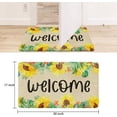 thumbnail image 3 of Sunflower Welcome Door Mats Low-Profile Front Door Farmhouse Non-Slip Doormat Fall Autumn Indoor Outdoor Decor Rug and Mat Burlap 17 X 30 Inch, 3 of 5
