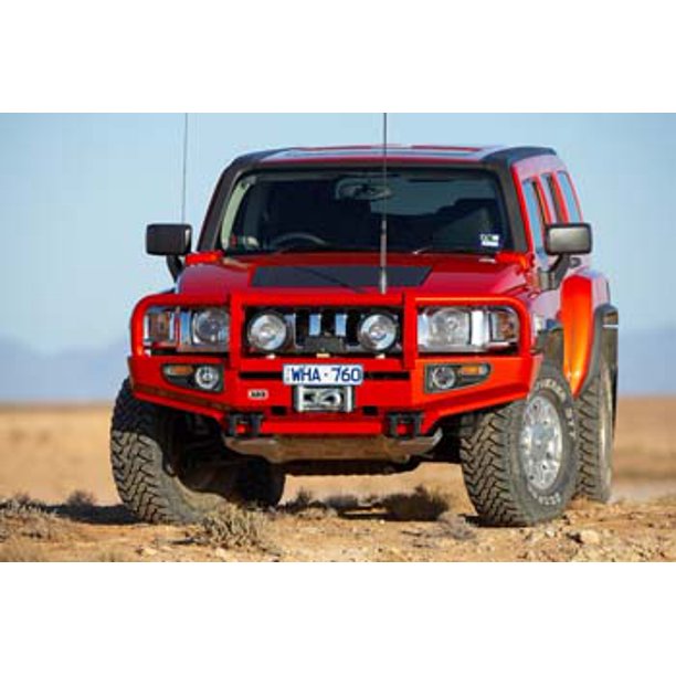ARB 4x4 Accessories Black Hummer H3 Deluxe Bull Bar Winch Mount Bumper