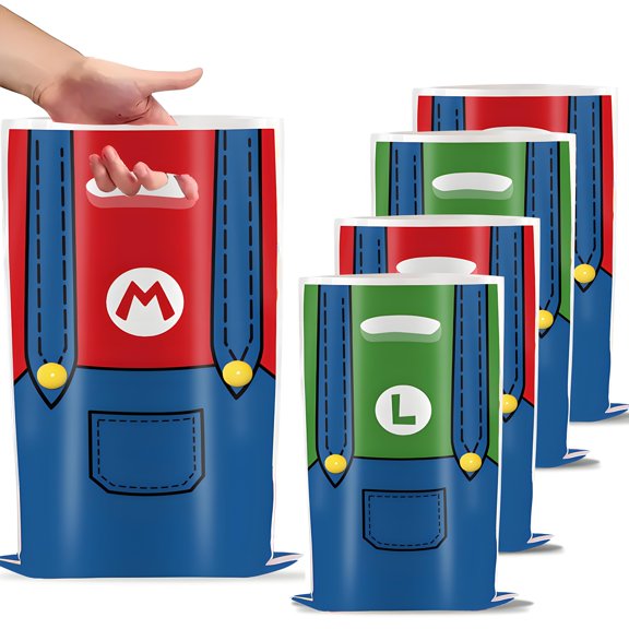 30pcs Mario Birthday Party Gift Bags Candy Bags Goody Bags,Birthday Party Supplies Decorations