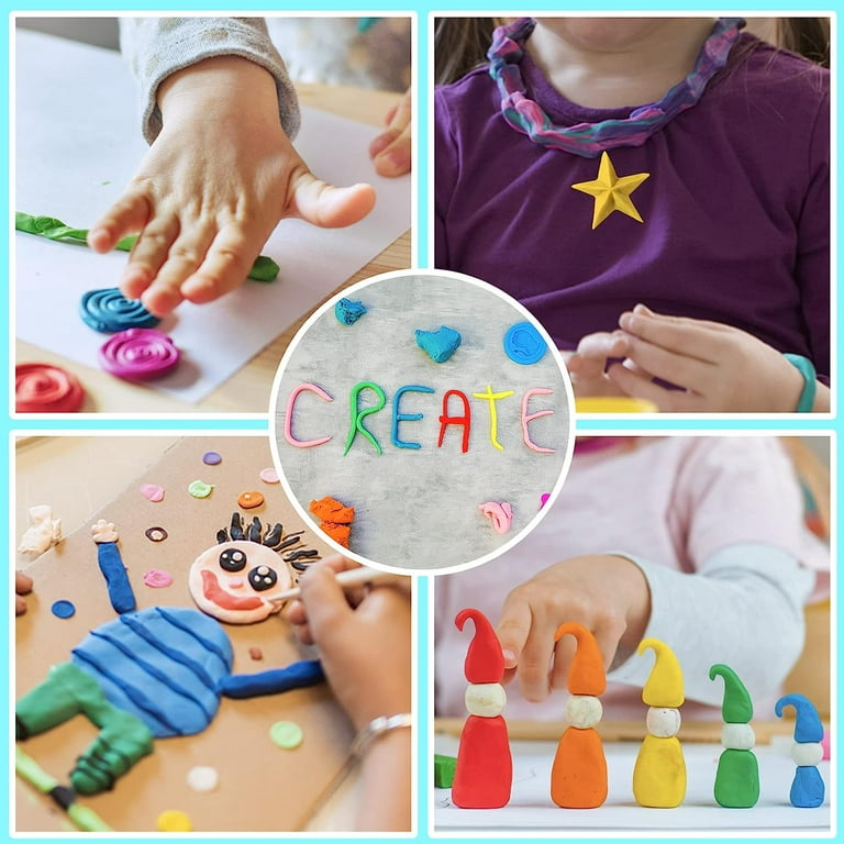  Air Dry Clay 36 Colors, Soft & Ultra Light, Modeling Clay for  Kids with Accessories, Tools and Tutorials : Arts, Crafts & Sewing